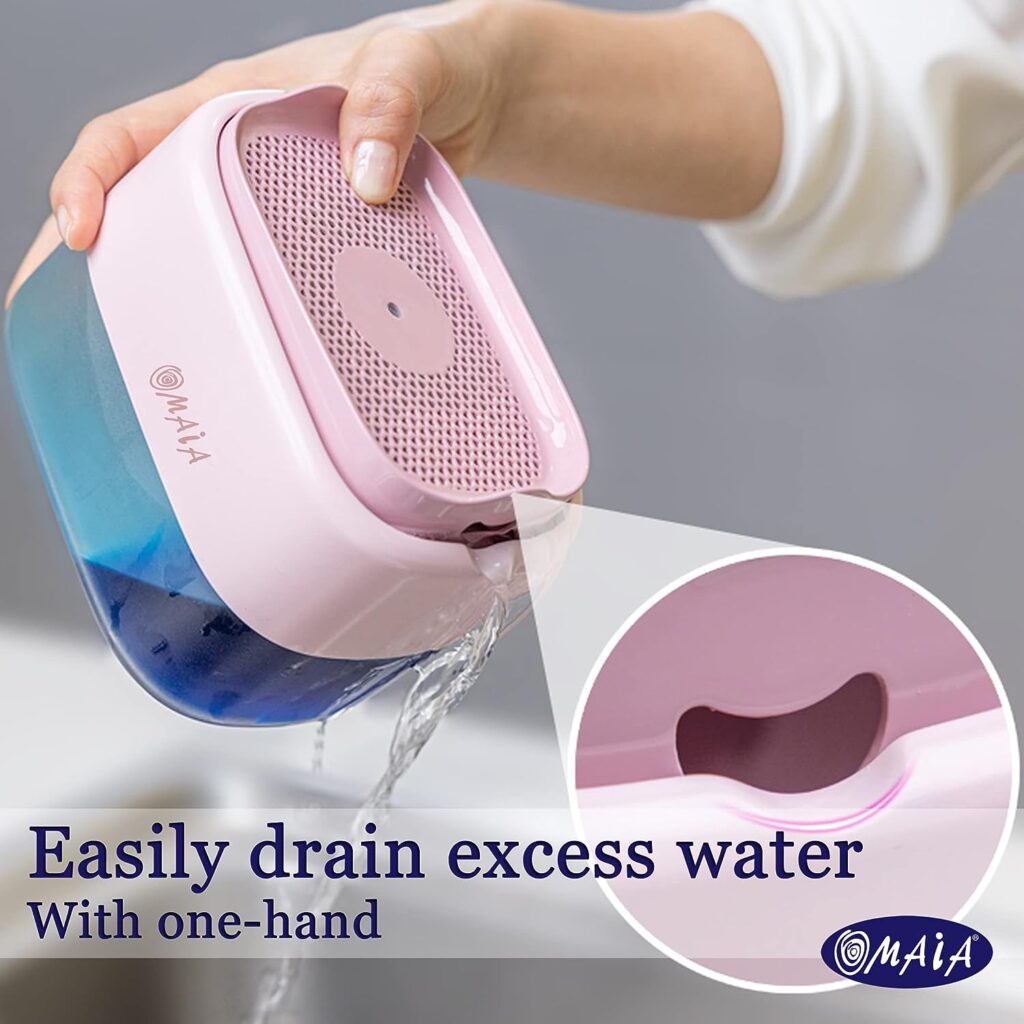 OMAIA Dish Soap Dispenser for Kitchen Sink - Pink Kitchen Gadgets 2023 - dishwashing Liquid Dispenser for Kitchen - Sink Countertop Organizer - Kitchen Soap Dispenser with Sponge Holder